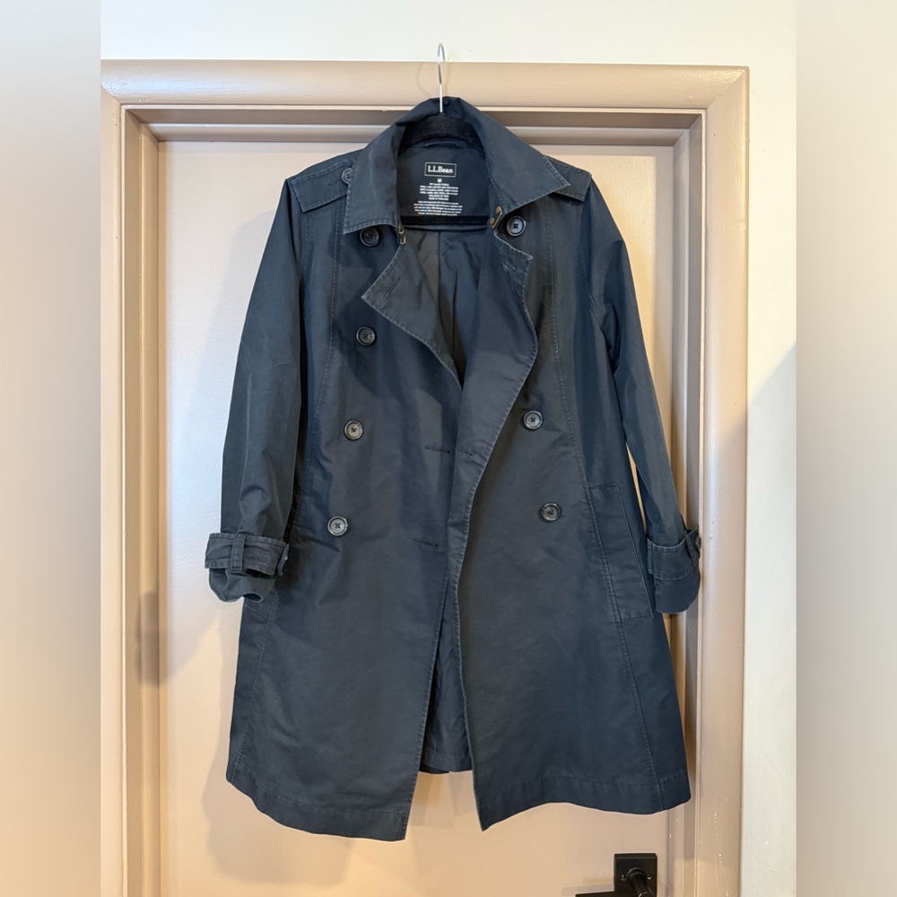 L.L. Bean Women's Charcoal Trench Coat